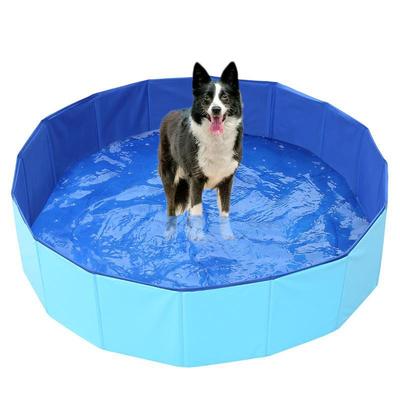 PVC Rutschfeste Faltbare Haustierbadewanne für Kleine & Große Hunde, Katzenstreukasten-Reiniger