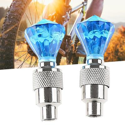 Lampada per valvola per pneumatici a LED automatica da 2 pezzi Luce lampeggiante per ruota per pneumatici per bicicletta da auto