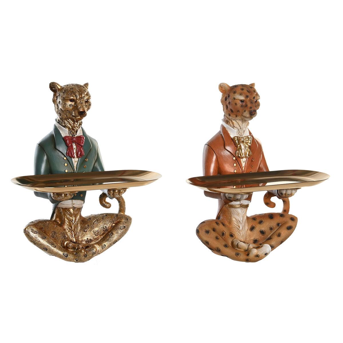 

Декоративная статуэтка DKD Home Decor 17,5 x 13,5 x 26 см Синий Золотой Коричневый Колониальный Леопард (2 единицы)