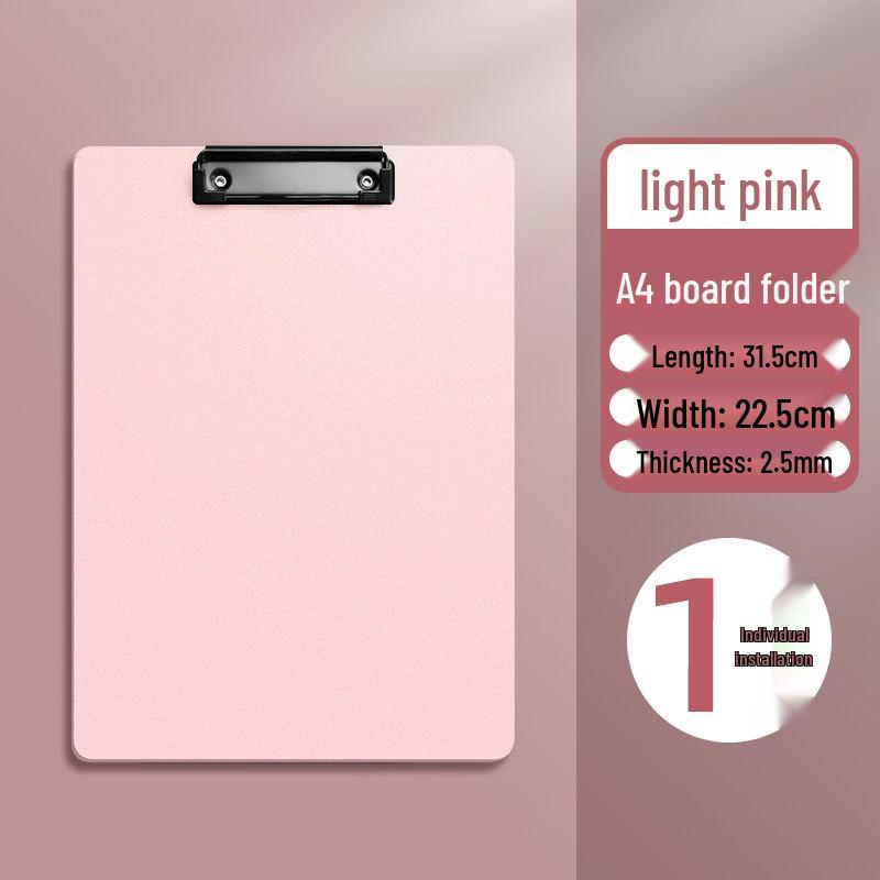 Morandi A4 Black PP Foam Clipboard - Thick, Student-Friendly Writing Board 