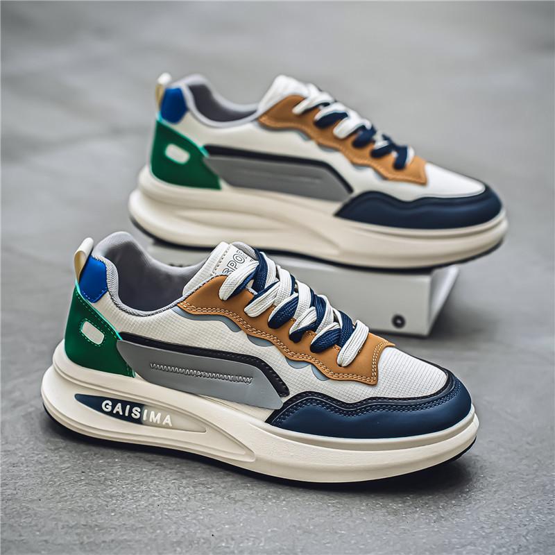 New thick-soled heightening high-end sports shoes Middle school students American casual wear-resistant shoes