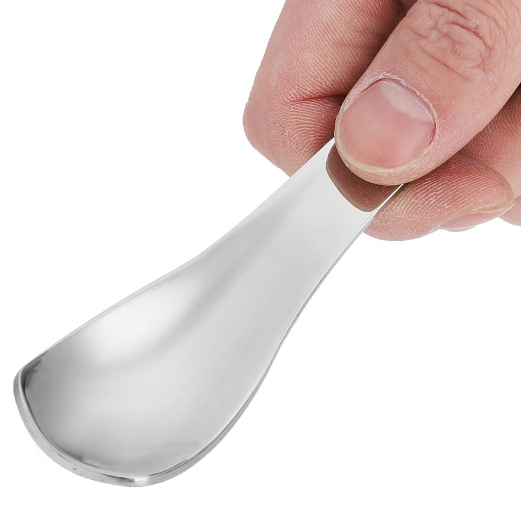 Stainless Steel Spoon Teaspoon Ice Cream Scoop Home Restaurant Polishing Handle Coffee Spoon