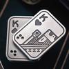 Stress Relief Push Card Metal Fingertip EDC Poker A K King Gyro Toy for Office Adults Anti Anxiety Fidget Papa Coin