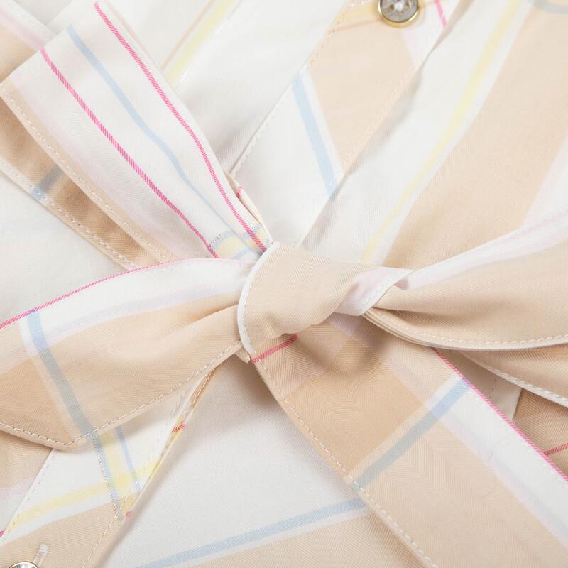 HAZZYS Girls' Sweet Plaid Shirt Dress