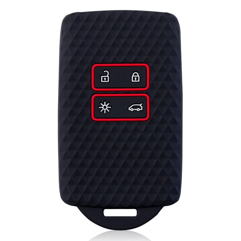 Silicone Car Key Case Cover Shell For Renault Koleos Captur Kadjar Megane Clio Talisman Scenic Arkana Zoe For Dacia Sandero