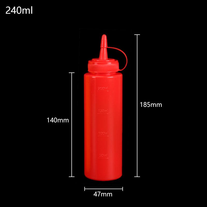 

240-720MLCondiment Squeeze Bottles Kitchen Sauces Olive Oil Bottles Ketchup Mustard Dispensers Kitchen Accessories Gadgets