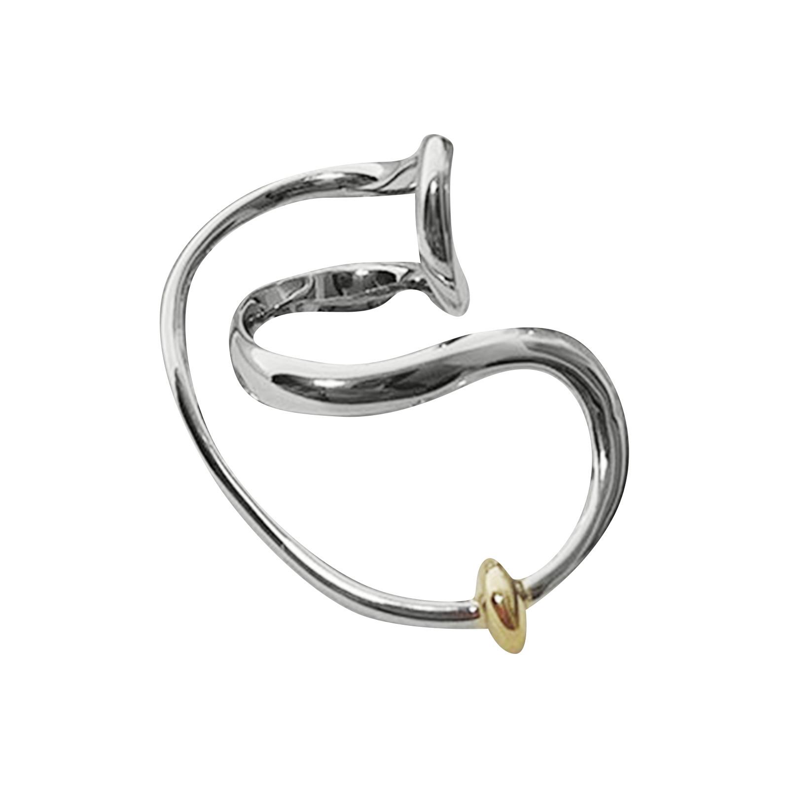 

Преувеличенные линии, трехмерные формы, закрученный дизайн высокого класса, открытое кольцо, батут, универсальное кольцо темперамента One Size