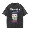 211. T-shirt Lavé Anime Les Carnets de l'Apothicaire Chemise Vintage Lavée Kawaii Mignon Drôle Maomao T-shirts Graphiques Hommes Femmes Casual T-shirt Surdimensionné oversiz