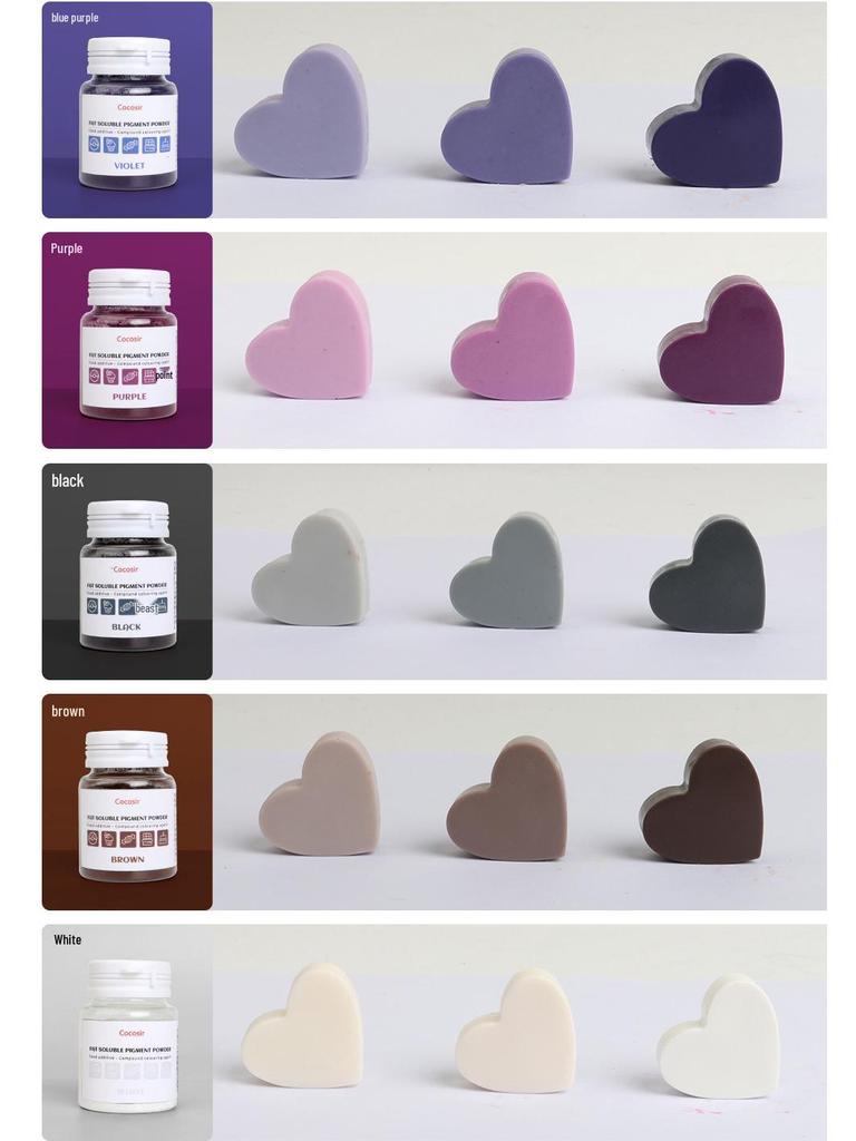 Öllösliches Lebensmittelfarbpulver, 10g - Geeignet für Gebäck, Mousse, Fondant, Pigment, Lippenstift und Macarons.