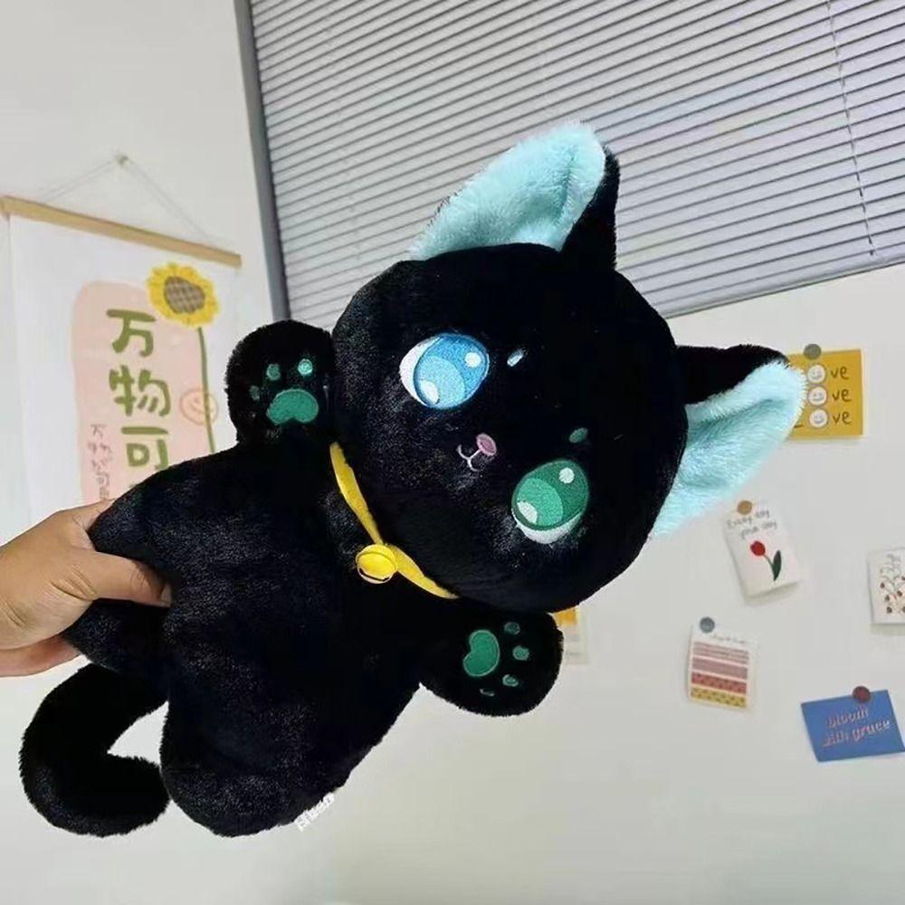 1Pcs Kid Gift Stuffed Animal Doll Black and White Children Toys Durable Cat Plush Toy for Kids Girl