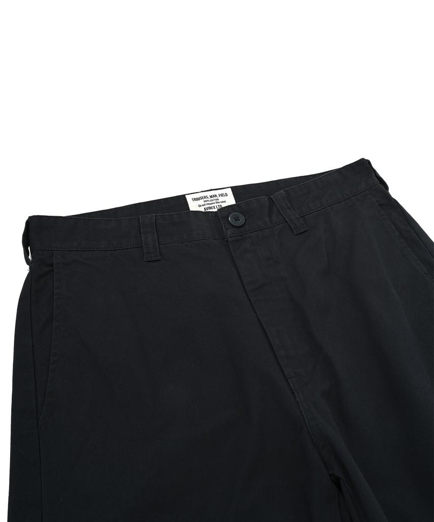 Abilegseu Basic Washed Officer Chino Pants / 7832910003 Black
