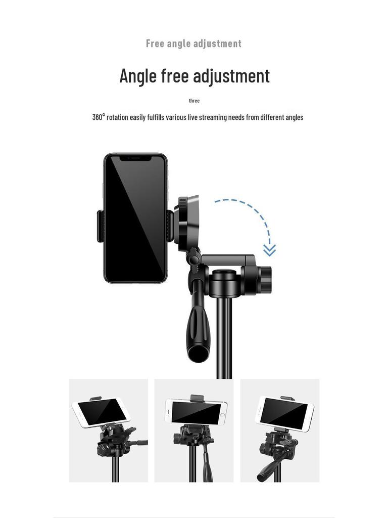 Floor-Standing Tripod for Mobile Phones and Cameras – Ideal for Live Broadcasts and Photography