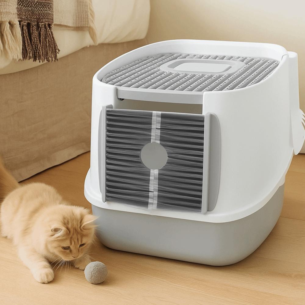 Cepillo Profesional para Eliminar Pelo de Mascota Cepillo Efectivo para Puerta de Arenero Peine para Puerta de Gato Para Arenero