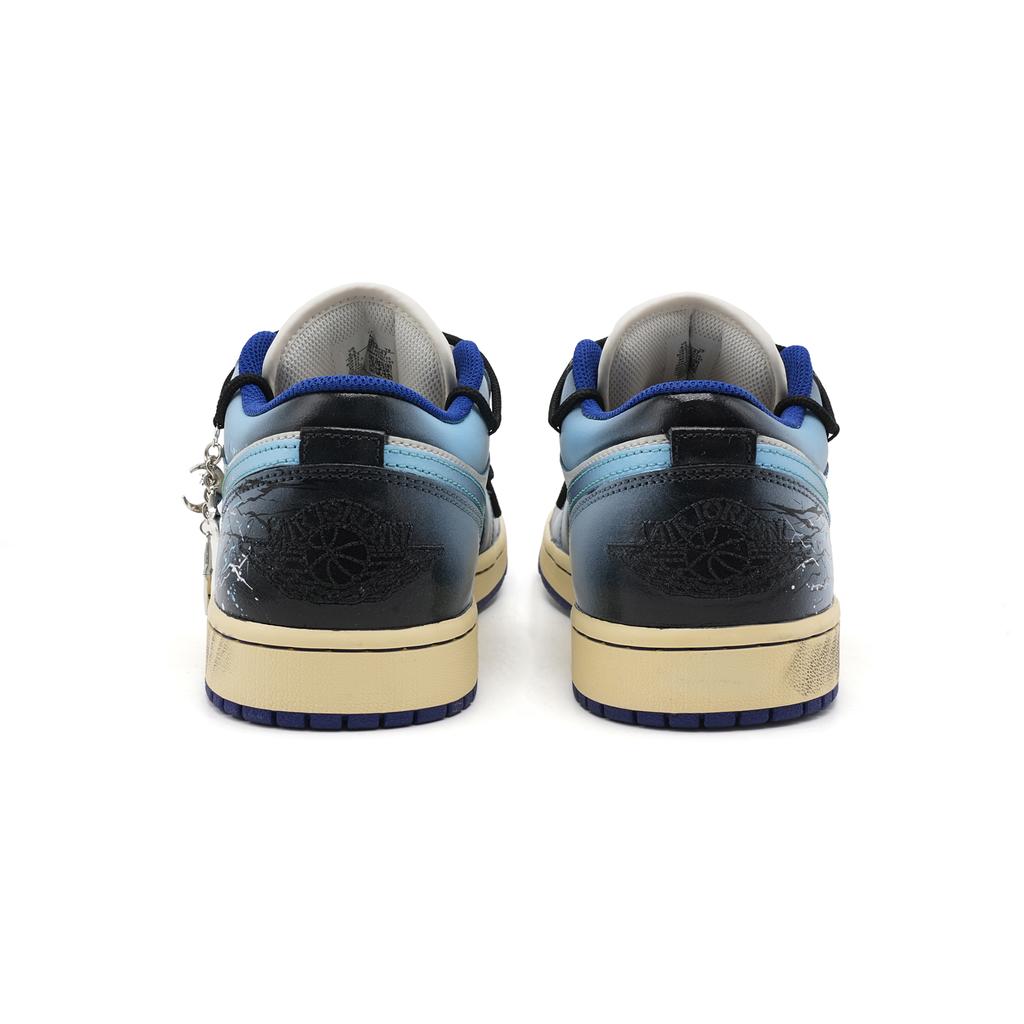 Jordan Air Jordan 1 Galaxy Realm Abriebfest Abriebfest Niedriger Schaft Vintage Basketballschuhe Herren 553558-147(Team691-)