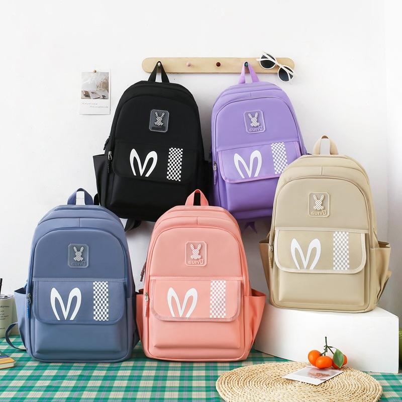 New Korean Style Elementary Schoolbag for Female Large Capacity Middle School Students High School Students Backpack Multi Piece Set
