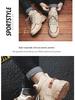 Men's High-Top Cotton Martin Boots: Korean-Style, Velvet-Lined, Warm, Non-Slip, Wear-Resistant, Snow-Ready for Autumn & Winter.