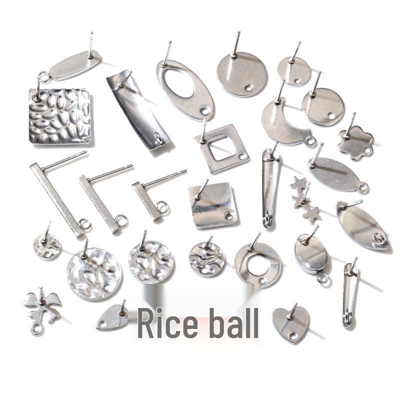 20er-Pack Edelstahl-Steckohrringe mit Haken & Basen in verschiedenen Größen (Ohrstöpsel nicht enthalten)