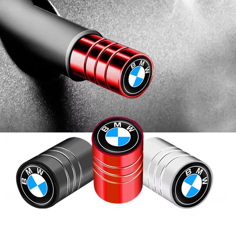 MXUI1 4Pcs Car Tire Valve Stems Cap Aluminum Wheel Air Valve Cover For BMW Performance F30 X6 E70 E39 F10 E46 E60 X4 X5 X7 E92 E28 X3