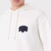 Emporio Armani Ss23 Solid Color Drawstring Embroidered Drop Shoulder Sweatshirt Men sweatshirt White 3R1MBG-1JHSZ1-0101