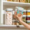 380/1100/1800ml Vacuum Food Storage Box Fresh-Keeping Press-type Kitchen Storage Jars Food Grade Transparent Grains Cans