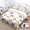 Hand-Drawn Colorful Floral Pattern Print Bedding Set 1 Duvet Cover 2 Pillowcases For Adult And Children Luxury Gift Full Size