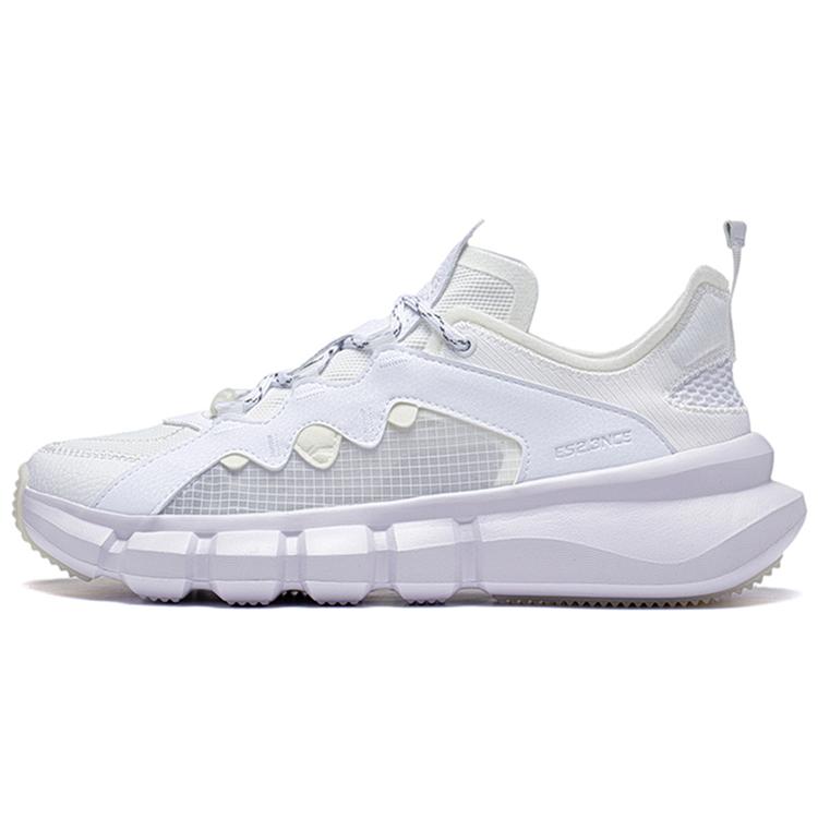 New LiNing Essence Essence Anti Slip Wear Resistant Low Top Vintage Basketball Shoes Men's Standard White ABCT049-1
