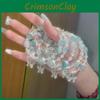 Bracelet Womens Stylish With Alloy Butterfly And Gradient Glass Beads