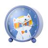 Cartoon new cute alarm clock living room bedroom home metal clock cat small seat clock