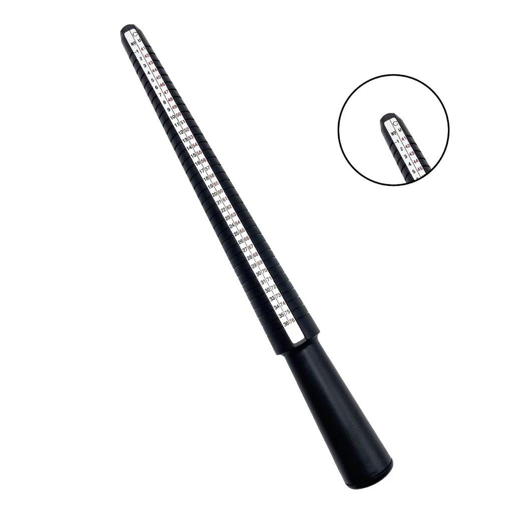 Four-in-One Ring Sizer: Plastic Mandrel Finger Sizing Tool