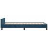 Bed Frame without Mattress Dark Blue 80 x 200 cm Velvet