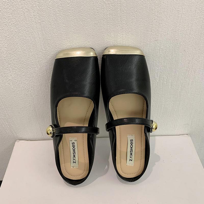 

Casual Low Heel Rubber Sandals for Women 2024 New Hot Sale Fashion Summer Baotou Ladies Shoes Buckle Strap Pu Women s Sandals