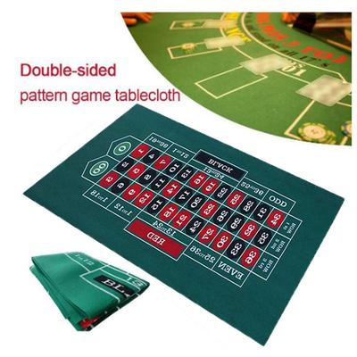 Tavolo da Poker Bicolore Tappetino in Feltro Tappetino da Tavolo da Casinò Tovaglia Portatile per Tavolo da Gioco Casa