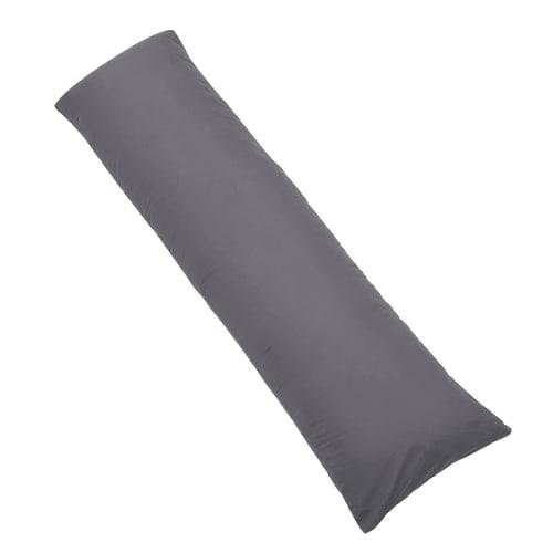 Seimin Lab Body Pillow, Made in Japan, Long Pillow, Unisex, Fluffy, Skin-Friendly, Comfortable, Washable, 160cm x 43cm, Gray (Includes 1 Cover)