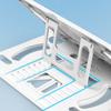 Soporte para portátil de silicona PP y ABS plegable de 8 velocidades ajustable soporte de refrigeración portátil para portátil