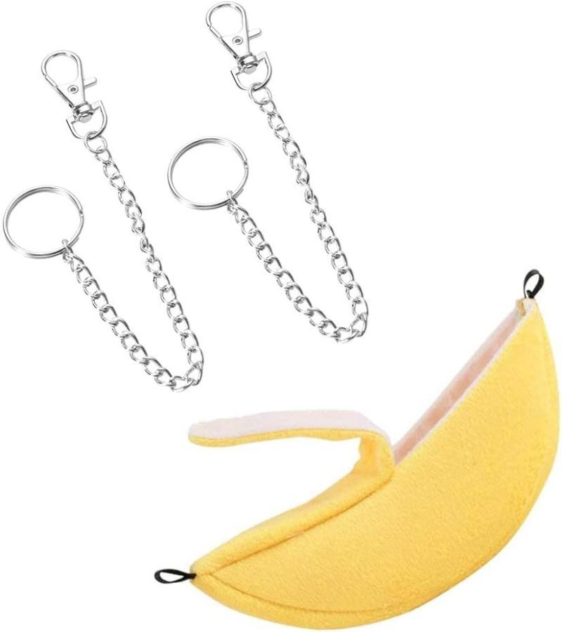 Hamster Hang House Hammock Banana Design Small Animal Cotton Cage Sleeping Nest for Small Pet Bed Small Hamster Toy Cage Swing