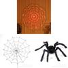 Spider Web Led String Lights For Halloween Decor With 1.2m 70led
