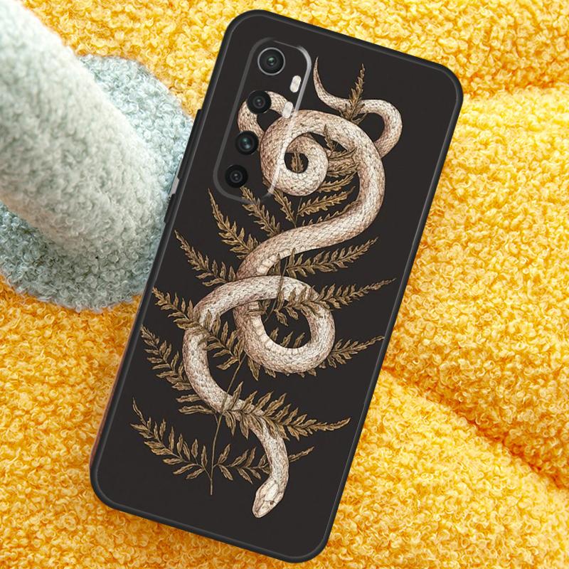 The Snake and Fern Case For Xiaomi 15 14 Ultra 13T 14T 15T 17 Pro Max Cover For POCO X7 F8 Pro X3 X5 X6 F5 F6 F7