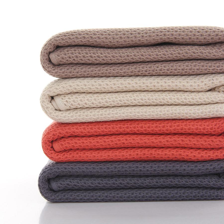 Set of 4 100% pure cotton waffle weave towels, size 74x34 cm, soft, absorbent, and quick-drying, suitable for the bathroom.