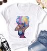 Oil Painting Cat Women's Fashion Personality Spoof Classic Oil Painting T-shirt Women Clothing Tops Harajuku Aesthetic Oversized