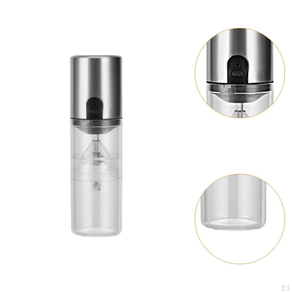 Electric Coffee Grinder, Bean USB Ceramic Grinding Core Adjustable Setting for