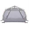 Beach Tent for 3 Persons Gray Quick Release Waterproof