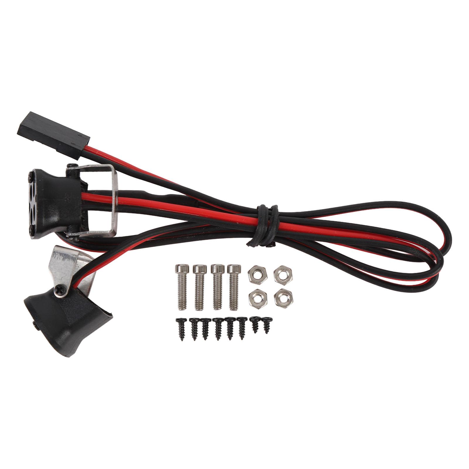 

RC Автомобіль Прямокутний ліхтар на даху Висока яскравість 8LED 2 Light Head Head Crawler Lights для 1/10 RC Crawle Yellow Light