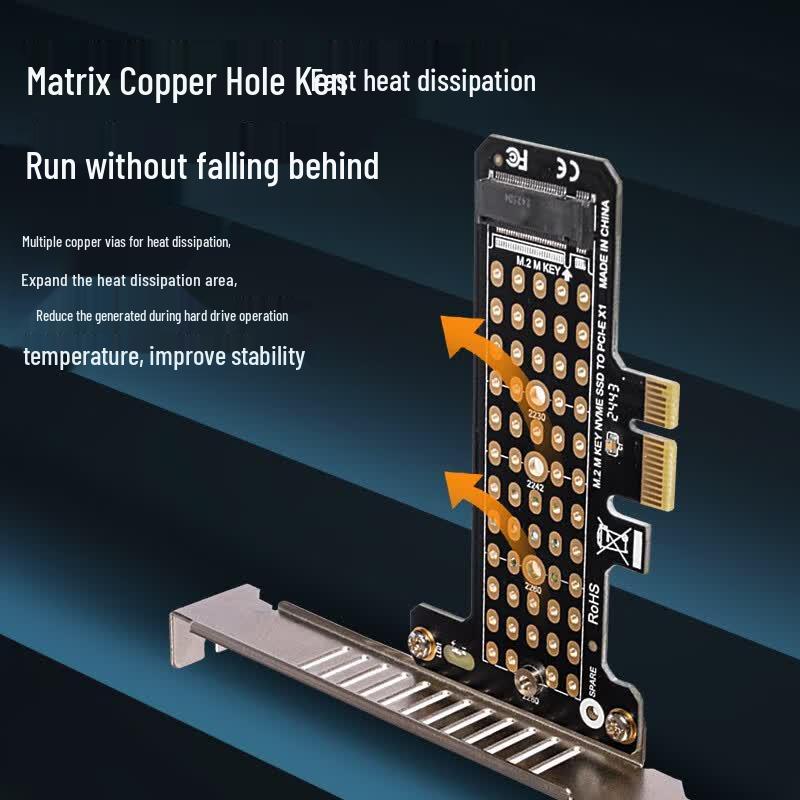 NVV PCIe to M.2 NVMe Adapter Card