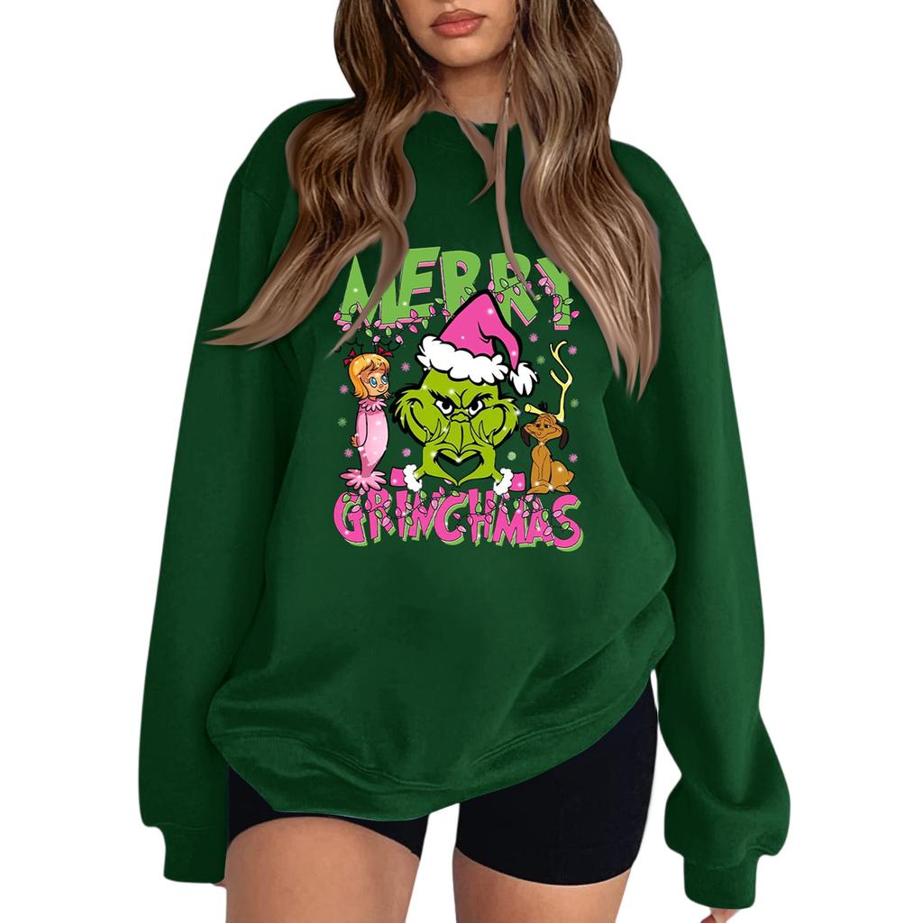 Crewneck Sweatshirt For Women Fall Graphic Sweatshirts Vacation Long Sleeve Drop Shoulder Pullover