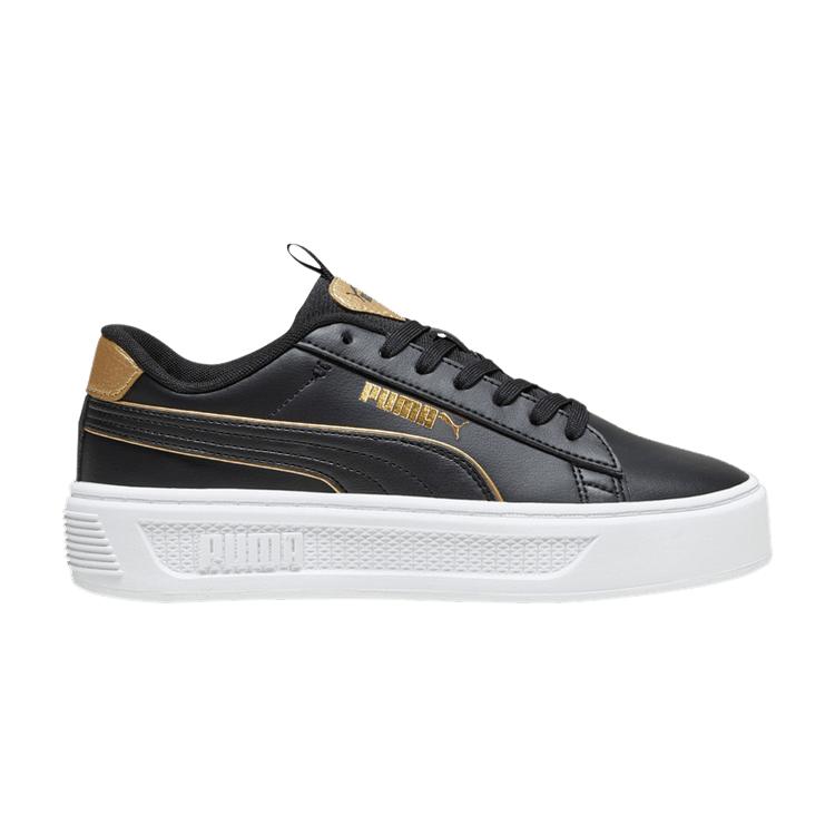 

Puma Smash Platform v3 Pop Up - Black Gold Women Sneakers 392504-01 38