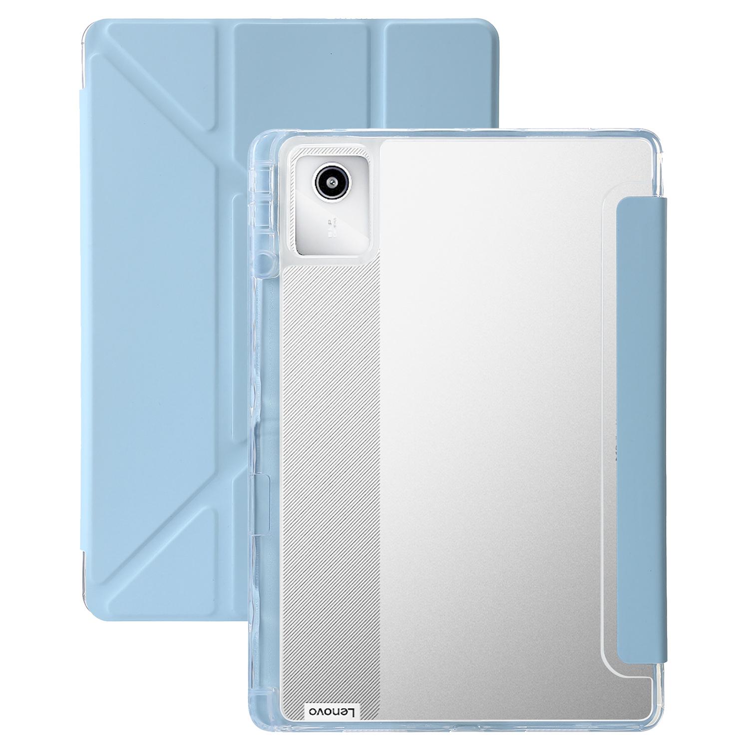 

Чохол для Lenovo Tab K11 Gen 2/Idea Tab/Xiaoxin Pad 11 2025 зі шкіри PU, підставка-оригамі, прозора кришка для планшета H
