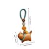 Lanyard Hang Ornament Sandalwood Phone Charm Creative Lucky Cat Keychain  Accessories