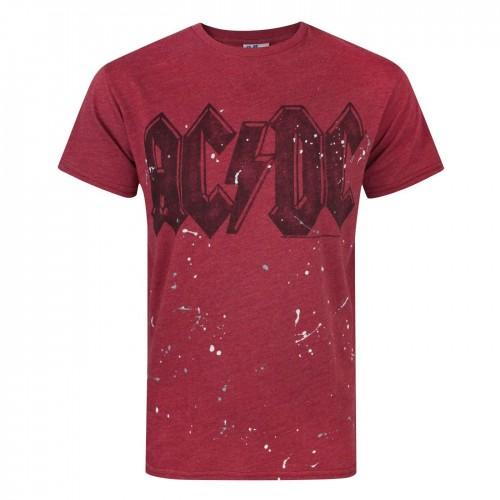 Junk Food Mens Paint Splatter AC/DC T-Shirt