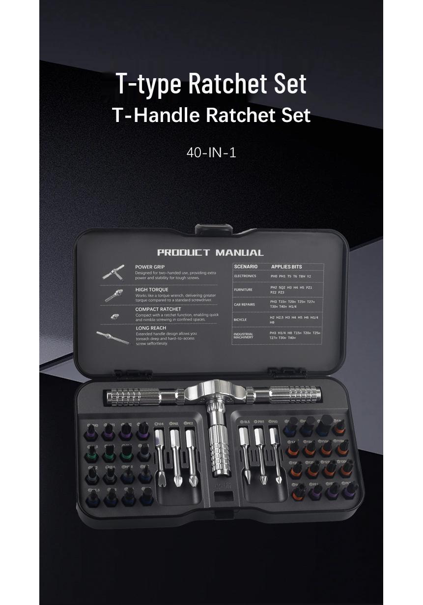 42-in-1 Multi-Purpose Ratchet Screwdriver Set