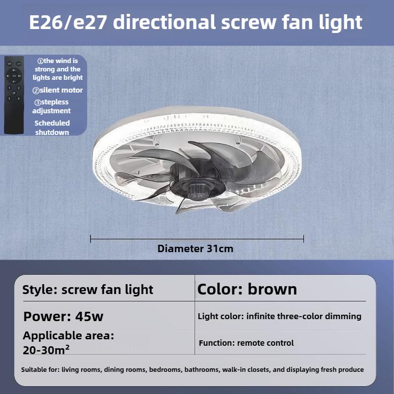 

Бесшумный потолочный вентилятор с подсветкой и пультом дистанционного управления, светодиодный бытовой универсальный вентилятор-светильник для гостиной, внутреннее освещение, энерго
